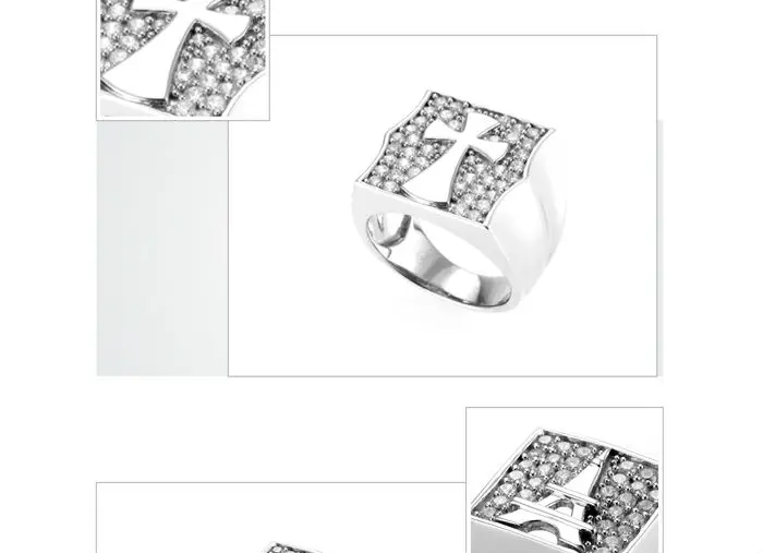 Women flower design silver original pearl ring