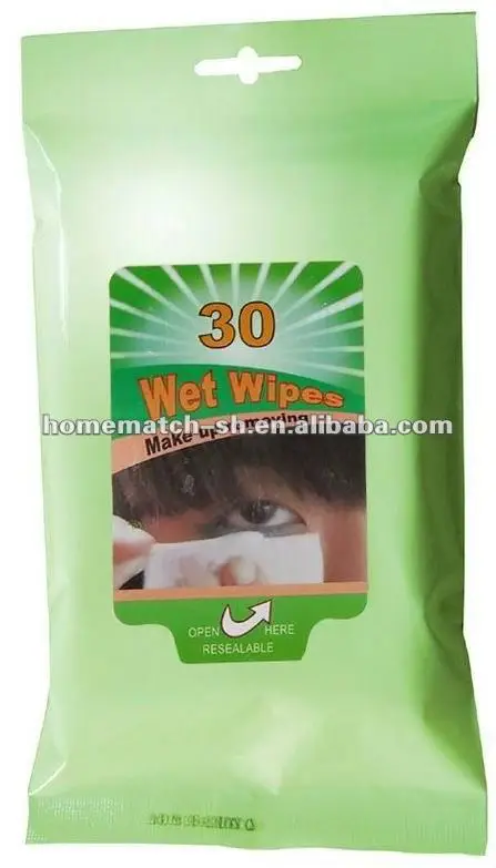 facial tissue, wet wipe