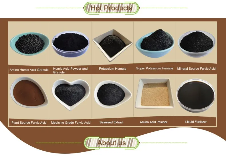 100% Water Soluble Soil Amendments Leonardite Humic Acid Potassium Humate Shiny Flake / Powder / Granular Organic Fertilizer