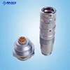 circular push-pull solder connector