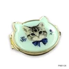 Custom Fashion Animal Shape Metal Make Up Mirror Cosmetic Mirror Pocket Mirror