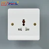 White personalize British BAKELITE MULTI 13A SOCKET