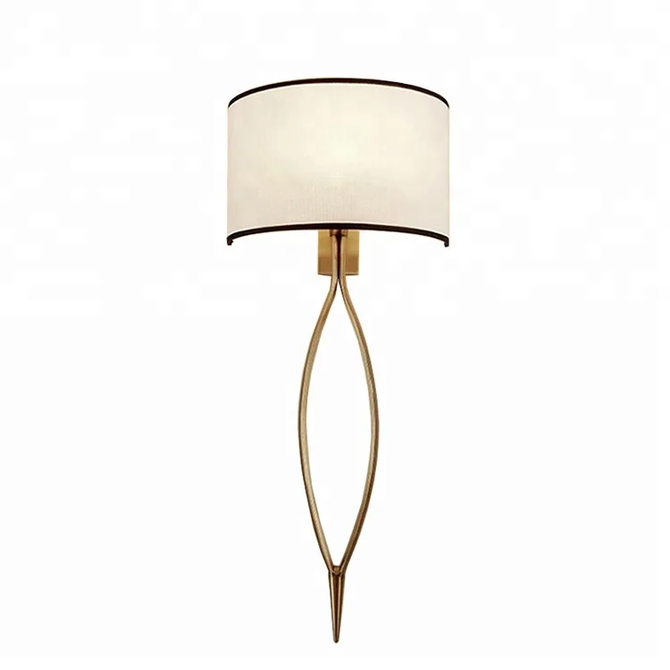 Hospitality Lighting Wall Mounted Led Bed Lamp Brass With Pull Cord