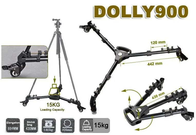 Hitsan Yunteng tripod dolly 900