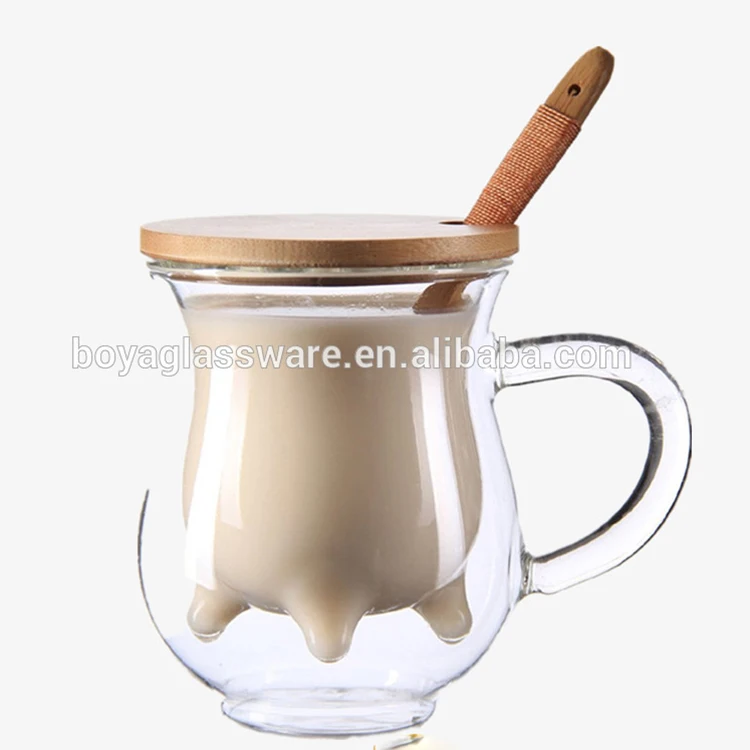 Factory Supply Wholesale 250ml Breast Double Wall Glass Milk Cup - Buy