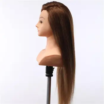 human hair mannequin head with shoulders