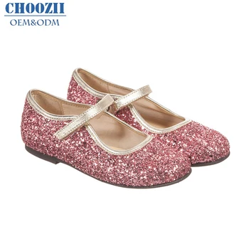 Latest Design Pink Glitter Children Mary Jane Girls Shoes Kids Party ...