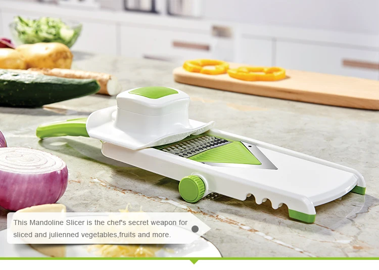 Multifunction Adjustable Stainless Steel V Blade Mandolin Grater For