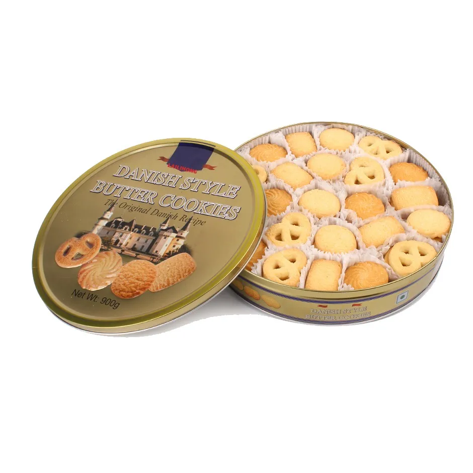 Top Quality 908g Danish Butter Cookies Halal Fortune Cookie Biscuits