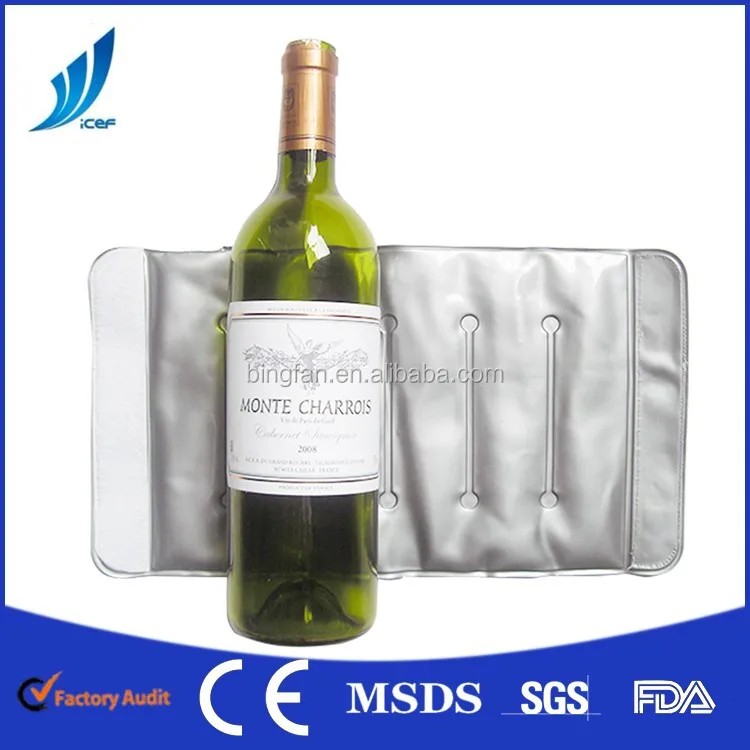 Wine Iced Bottle Bag Wrap Sleeve Fresh Keeping Gel Pack Buy Wine Iced