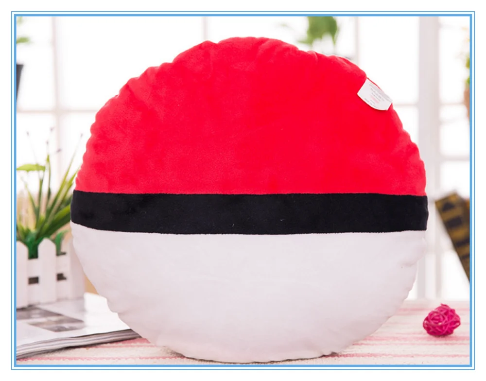 pokeball plush pillow