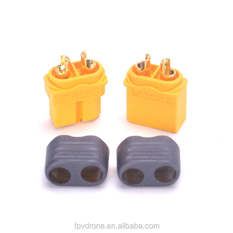 Amass Xt60 Plug Connector With Sheath Housing 1 Male 1 Female 1 Pairs For Fpv Battery Parts 6612