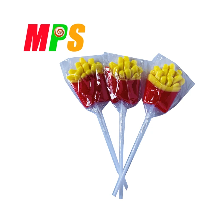 French Fries Shape Lollipops In Display Box - Buy Candy Lollipops,In ...