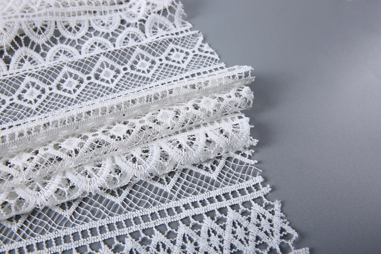 Stock Wholesale 100 Polyester Ivory Handmade Expensive Italian Lace