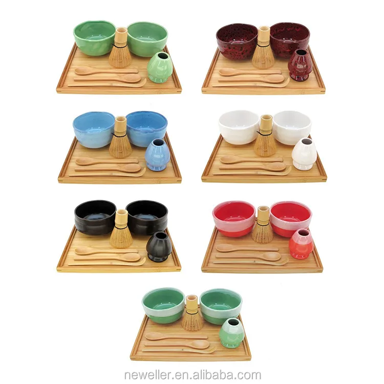 Fashion Design disposable popular matcha set with full prongs