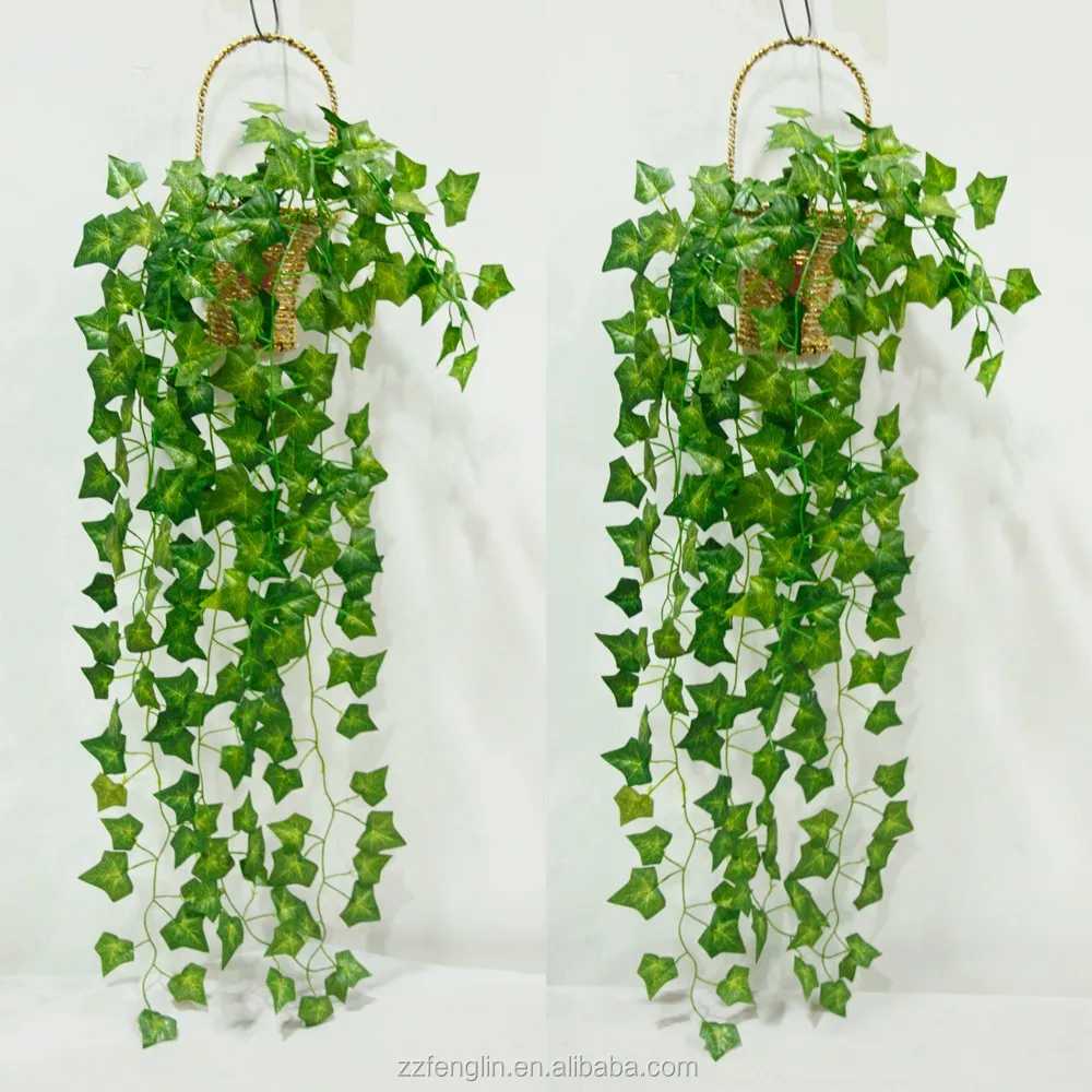 China Factory Decorative Silk Sweet Potato Leave Cheap Hanging