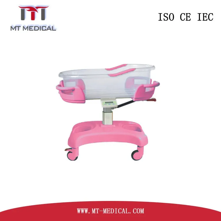 Hospital mobile infant hospital bed baby cot