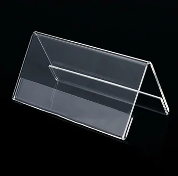 acrylic plate name plastic blank desk larger holder