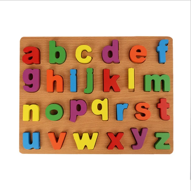 Alphabet Abc Learning Educational Wooden Puzzle For Kids Toys - Buy ...