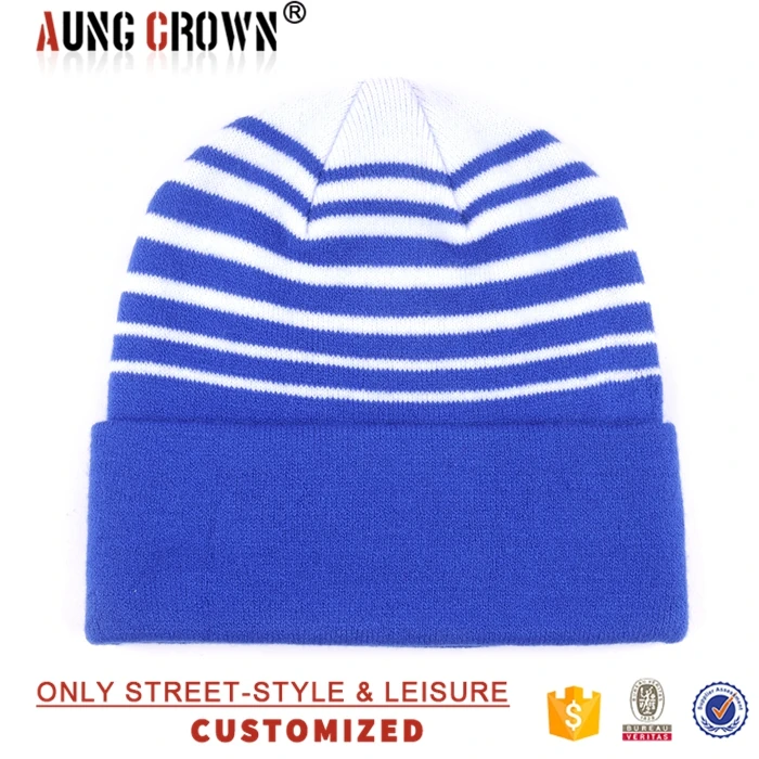 blank blue hat korean winter cap