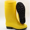 PVC safety boot yellow color fire control steel toe CE20345 tamp resistance