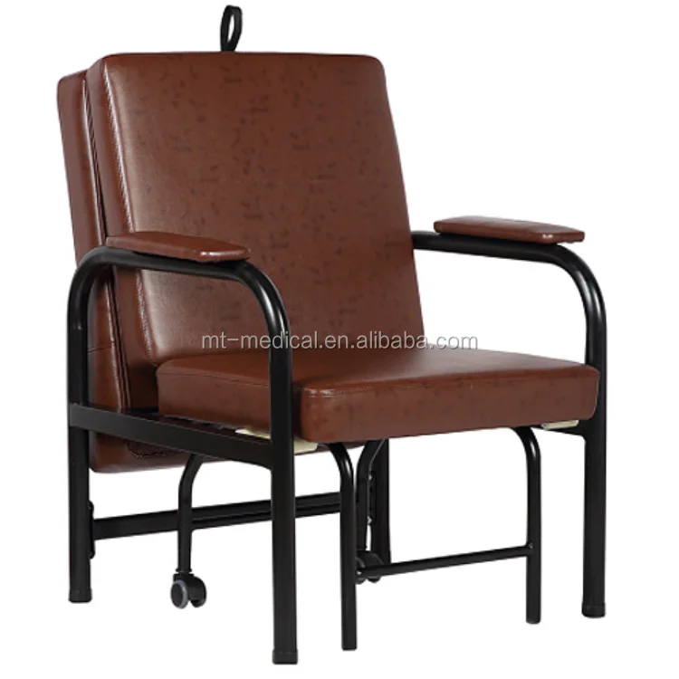 Hospital furniture and medical luxurious folding sleeping accompany chair used for patient room