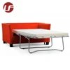 Foshan cuutom modern transformable red one person sofa bed furniture