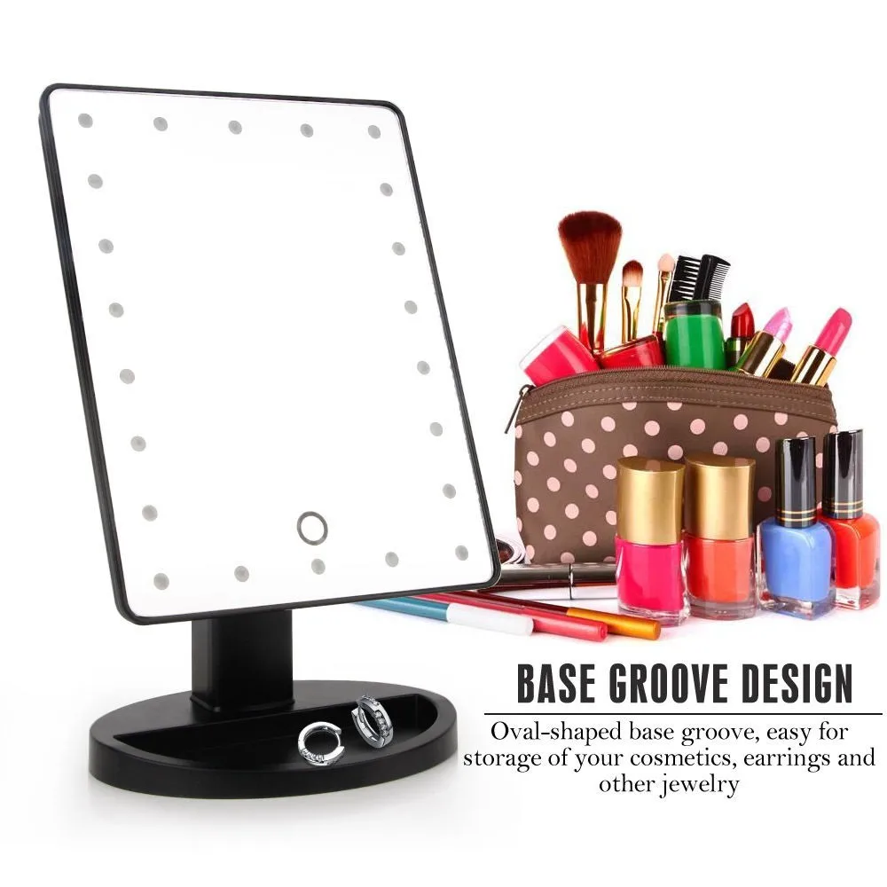 Portable Hollywood Touch Srcreem 21 Led Makeup Case With Lighted Mirror