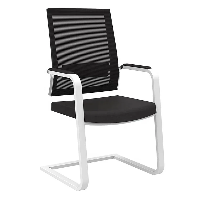 2019 New Patent PU office chair without wheels M9101-4 for office