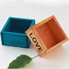 Wholesales Handmade small wooden flower pot/garden planting pot