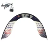 Outdoor durable fpv air round racing gate flag