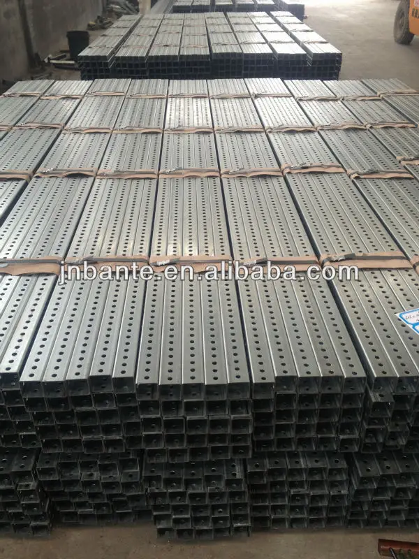 Galvanized Square Sign Posts/perforated/punched Pipe Buy Square Sign