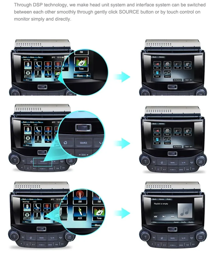 Flash Deal Multimedia Navigation Interface for GMC TERRAIN/Chevrolet Malibu and Camaro with HDMI and factory UI 7