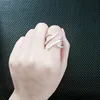 Unique Shaped Woman Wedding Party Bands Classical Rose Gold Plated Cocktail Rings For Women Fashion Jewelry
