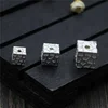 925 Sterling Silver Beads DIY Bracelet Necklace Bangle Spacer Bead Cube Barrel Hammer Beads For Jewelry Making