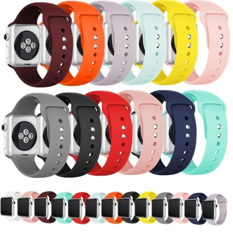 2020 Silicone Band For Apple Watch Series 4,For Apple Watch Silicon ...