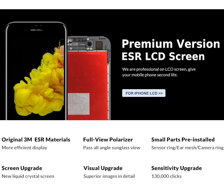 Mobile Phone LCDs 100% original for iphone 8 plus lcd,for iphone 8 plus accessories lcd touch screen display