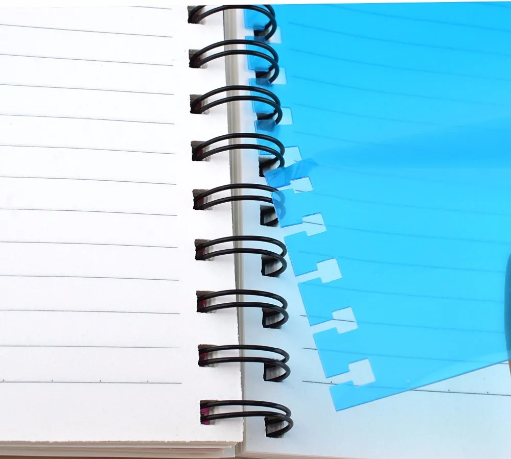 Pvc Pp Cover Spiral Notebook With Colored Index Tab Divider Buy Pvc