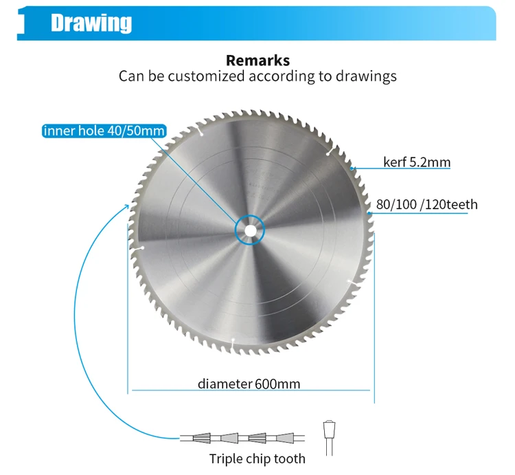 Big Size 24 Inch Tct Circular Carbide Saw Blade For Wood Cutting With ...