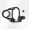 Portable Heavy duty bike u lock with cable anti theft bicycle U lock with 2 keys bicycle bike lock