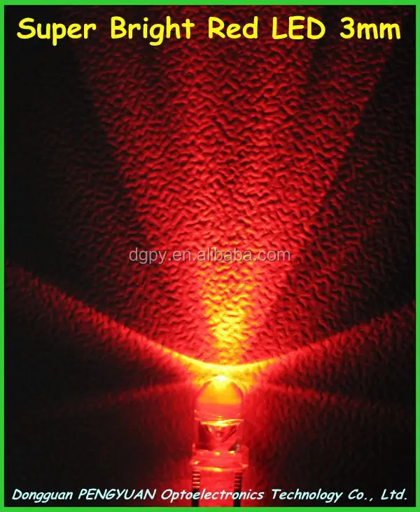 Super Bright Red LED 3mm