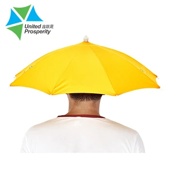 yellow umbrella hat