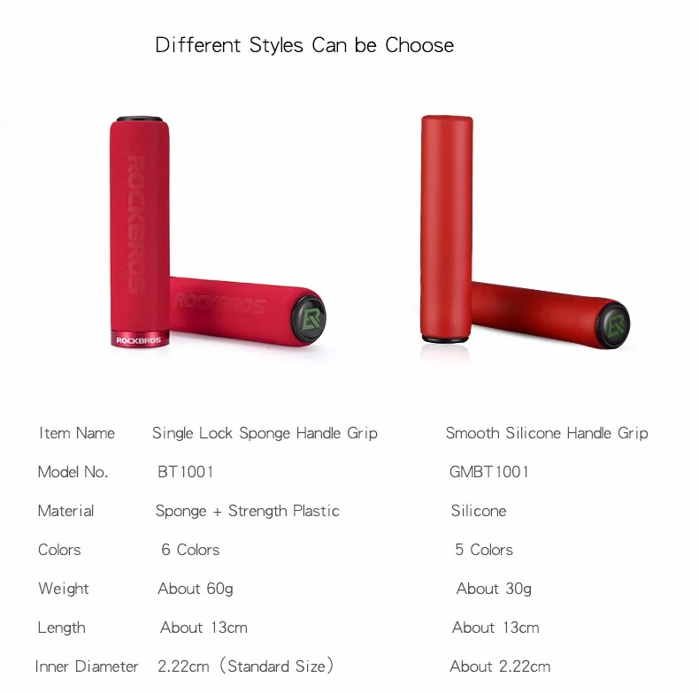 rockbros silicone grips