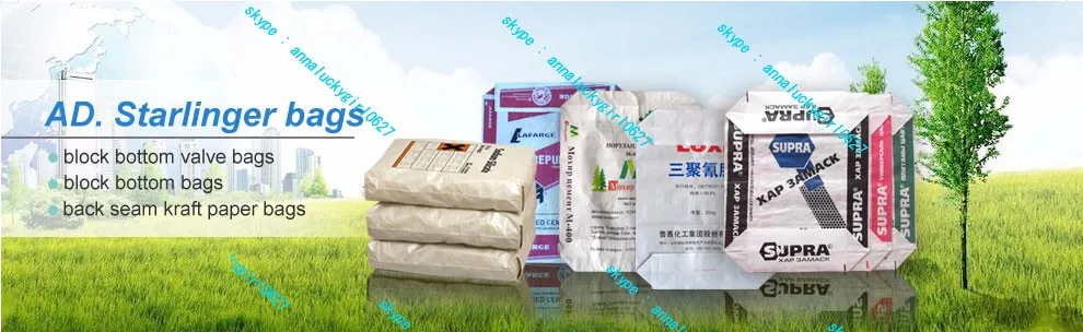 China Factory 50kg Moisture Plastic Cement Bag With Competitive Low