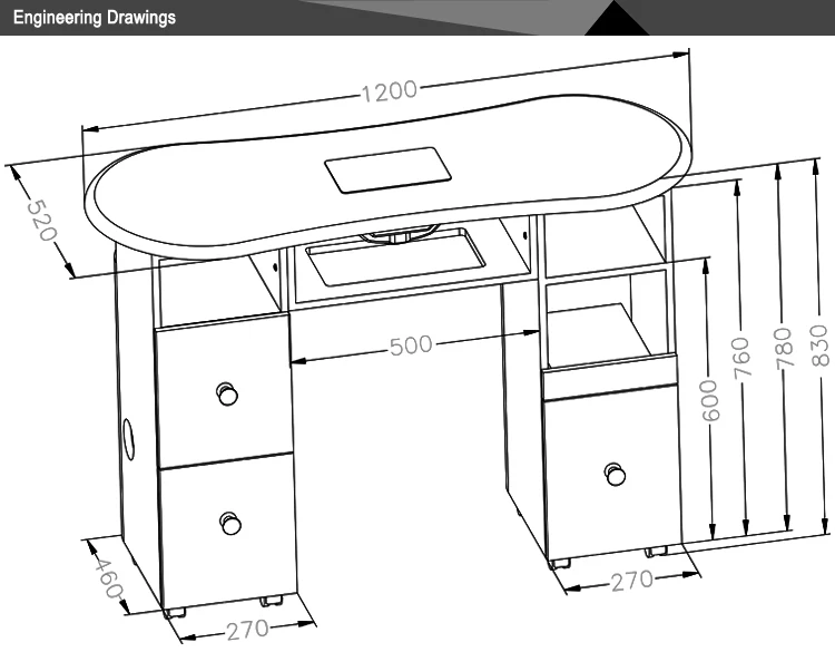 Kangmei Salon Cheap Nail Manicure Table Nail Desk Buy Nail Table,Nail