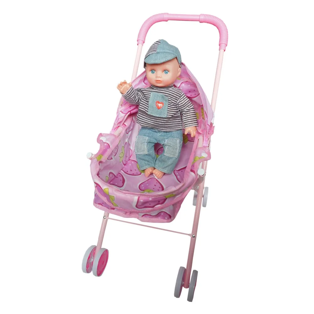 boy doll stroller