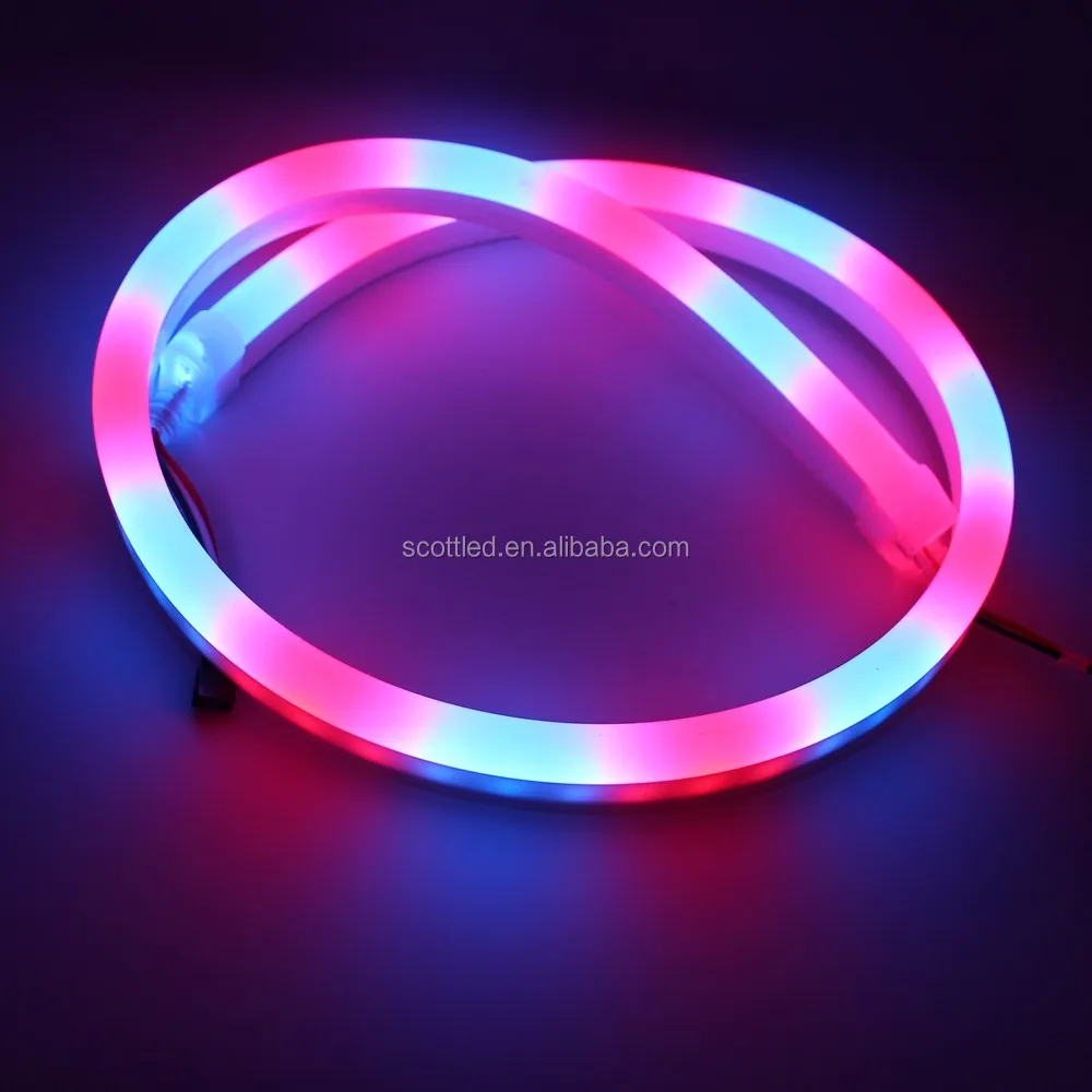 Rgb Ws2811/sm16703 Ic Dc12v Ip68 Led Full Color Flexible Led Neon Bar