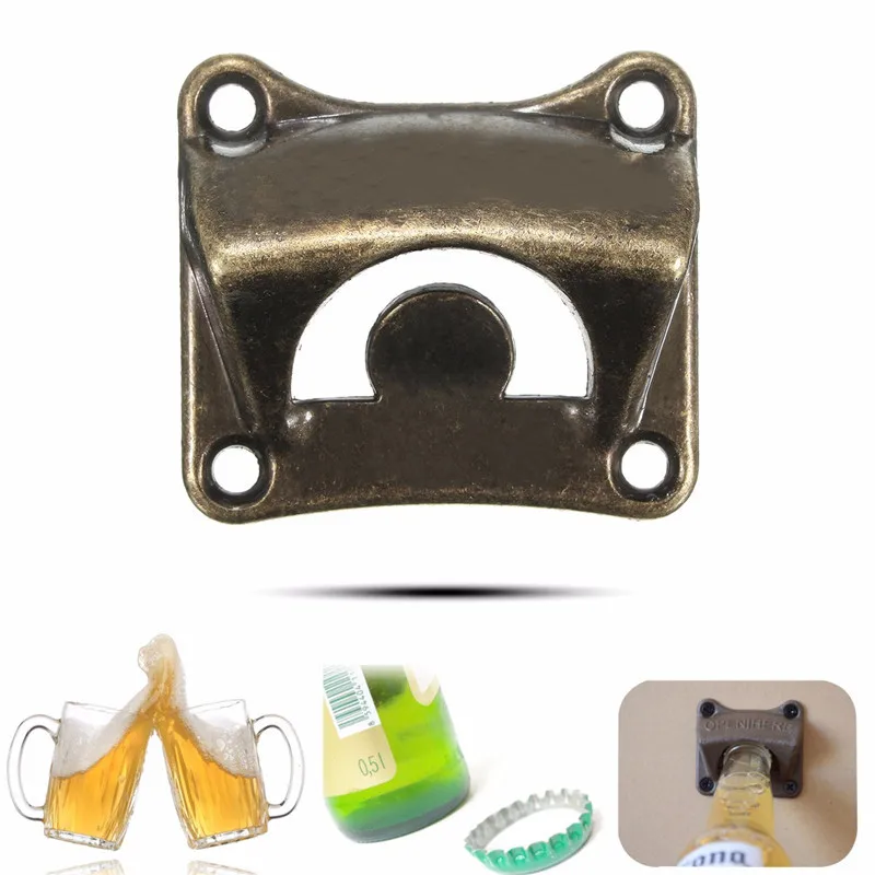 Vintage Style Bronze Wall Mounted Bottle Opener 65x60x30mm Vintage Style Bronze Wall Mounted Bottle Opener 65x60x30mm