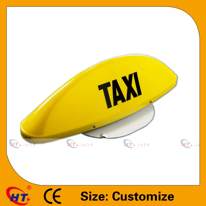 Yellow small magnetic taxi led sign with CE