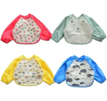 plastic bib with sleeves
